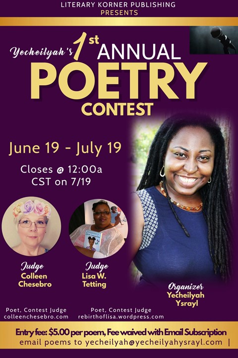 ANNOUNCING: Yecheilyah’s 1st Annual Poetry Contest